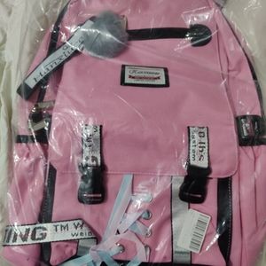 Pink backpack